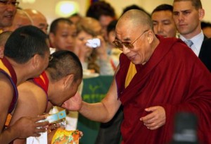 Dalai Lama arriving in Sydney